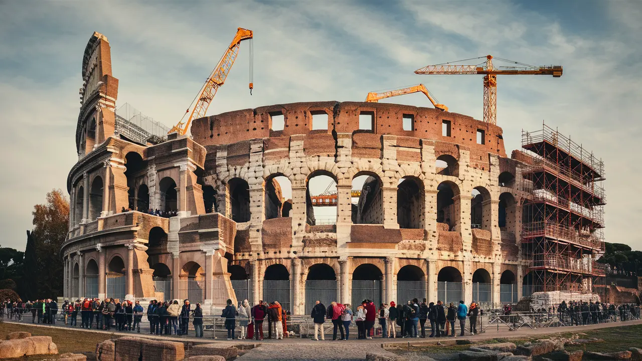 Modern Restoration, The Colosseum’s Legacy Lives On.