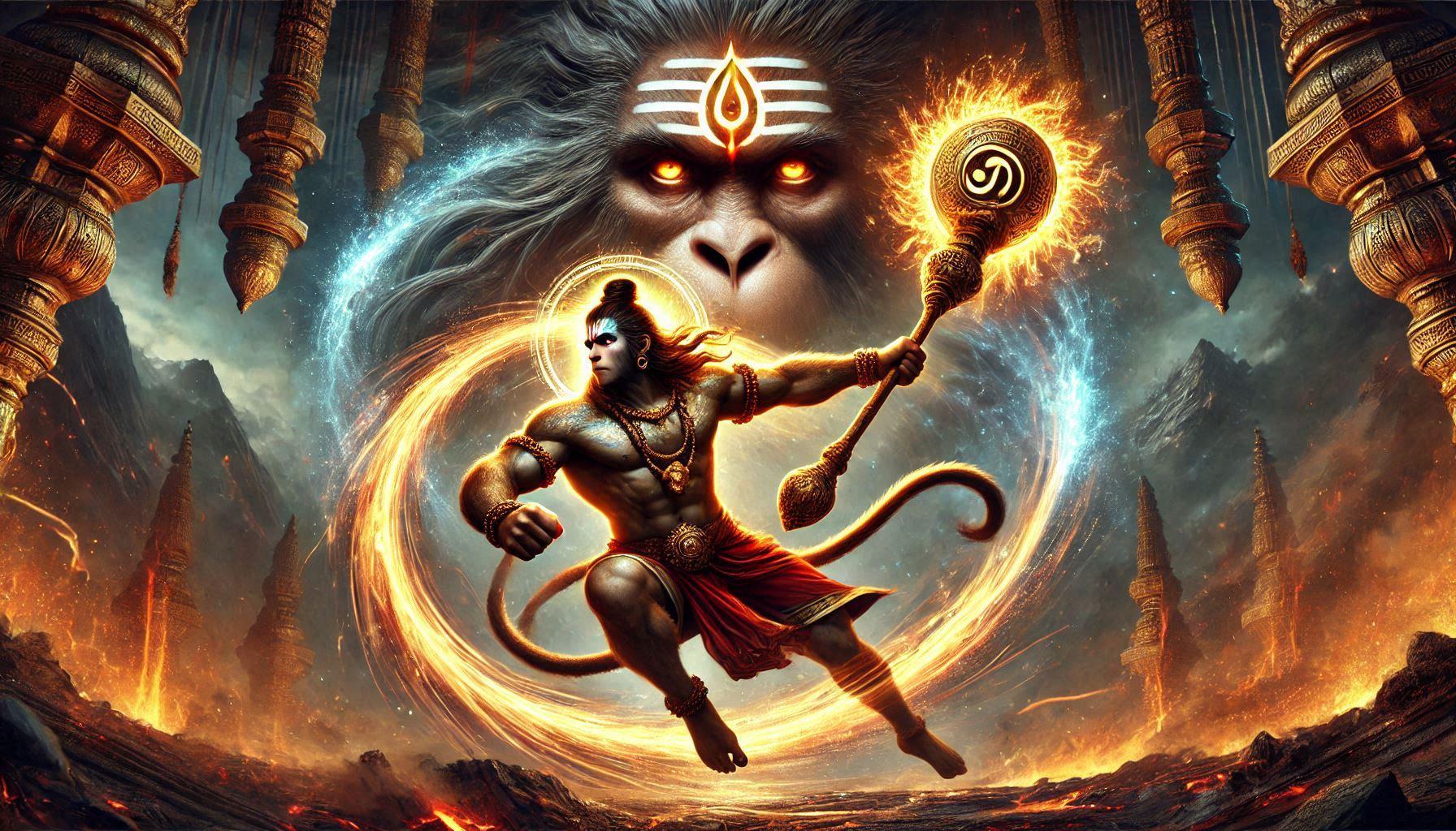 Hanuman as the Incarnation of Shiva.