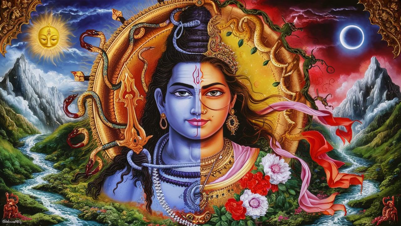 Ardhanarishvara, The Union of Masculine and Feminine.