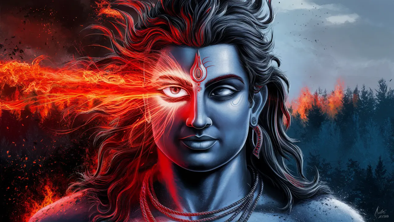 The Third Eye of Shiva, The Eye of Truth and Destruction.