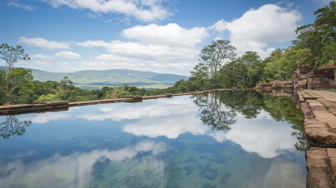 The Sacred Pool on the Summit. 