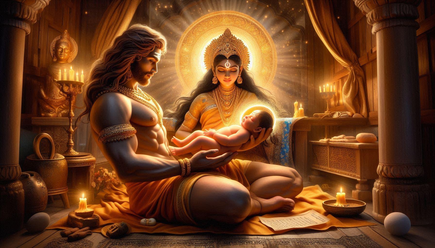 The Birth of Mata Bhargavi, Lakshmi as the Daughter of Sage Bhrigu