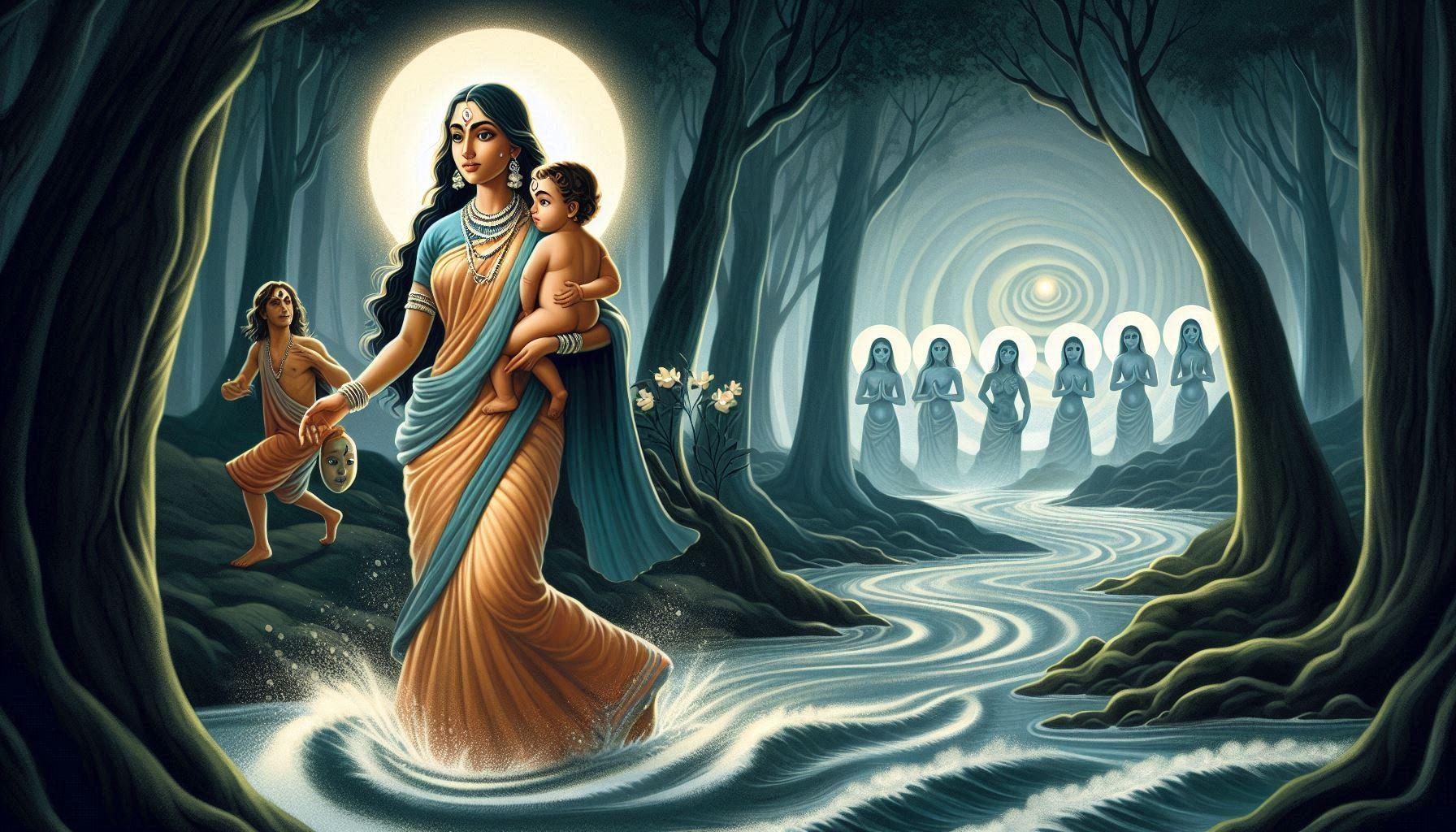 The Birth of Shakuntala. 