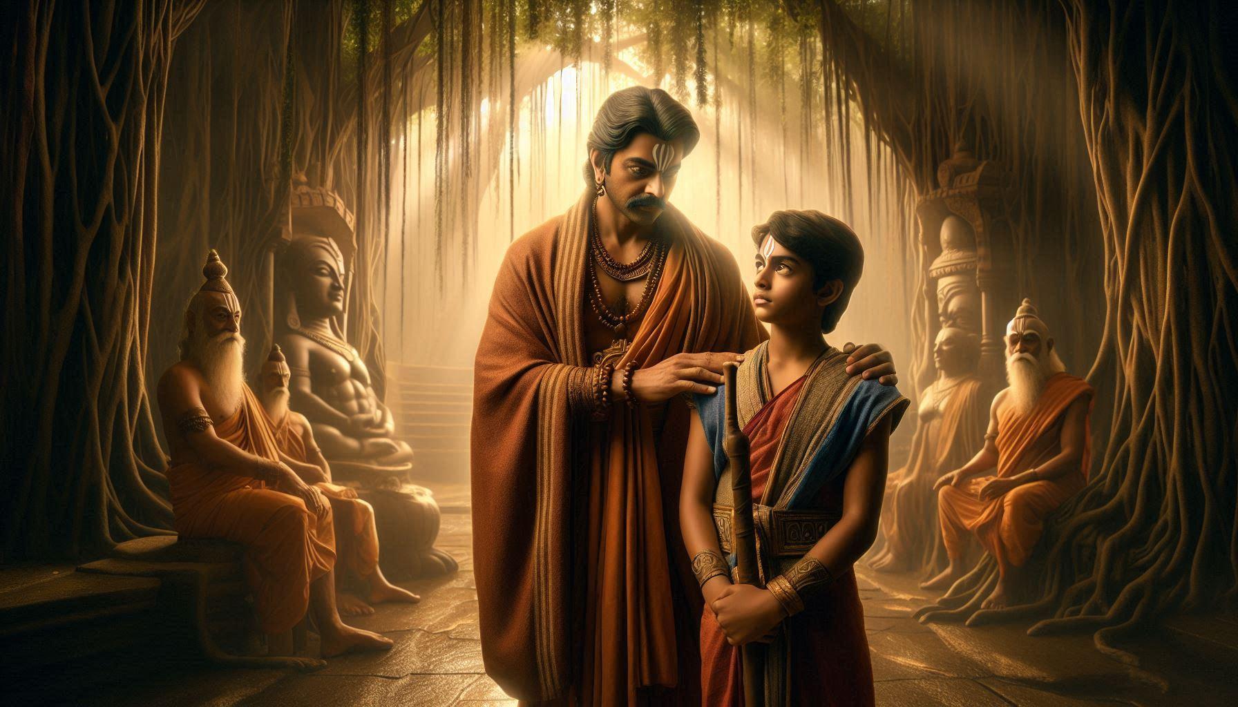 The Meeting with King Dushyanta. 