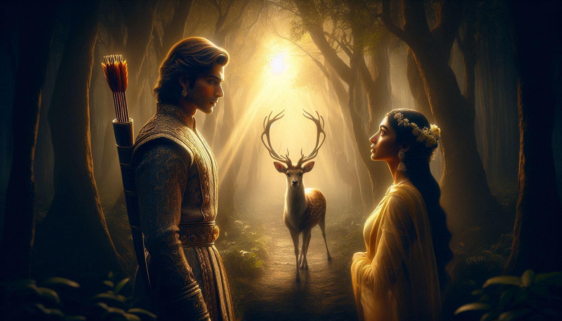 The Meeting with King Dushyanta. 