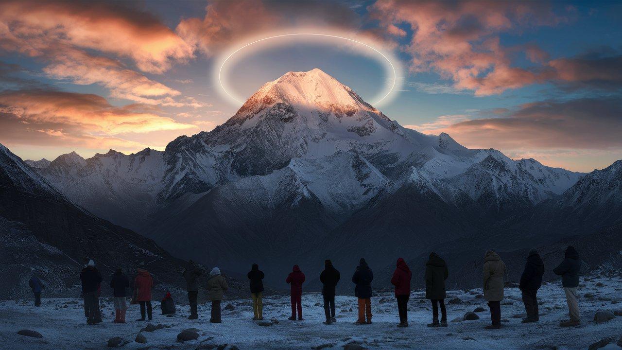 The Sacred Neelkanth Peak