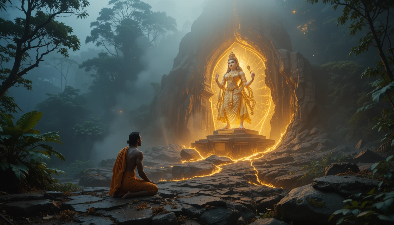 The Self-Manifested Idol of Chamundeshwari.