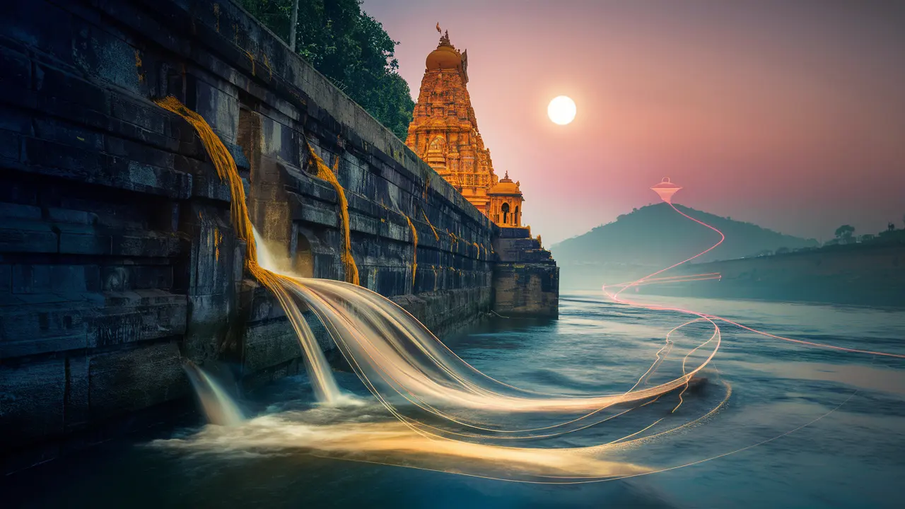 The Mysterious Flow of the Krishna River