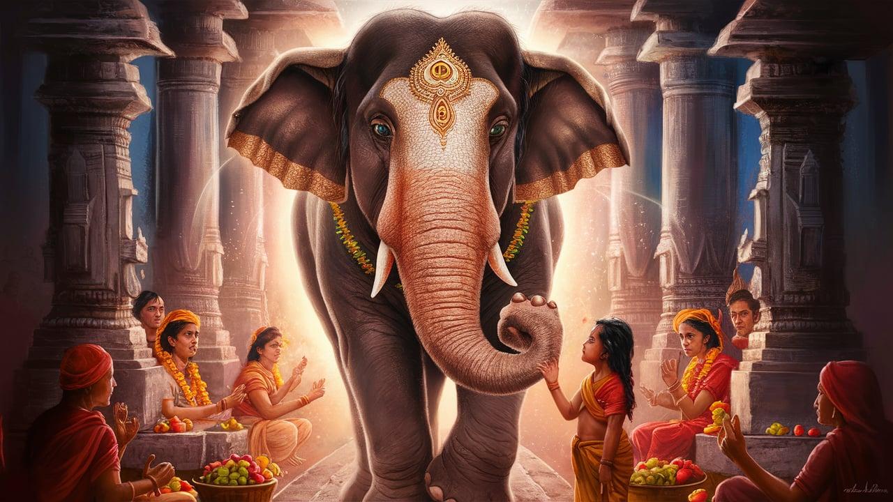 Lakshmi, the Temple Elephant – The Divine Guardian.