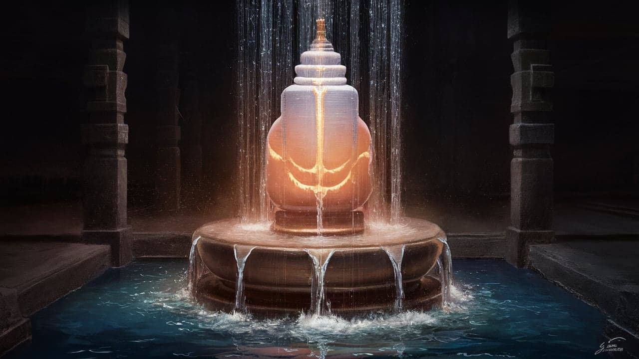 The Linga’s Connection with Water – A Symbol of Life’s Continuity.