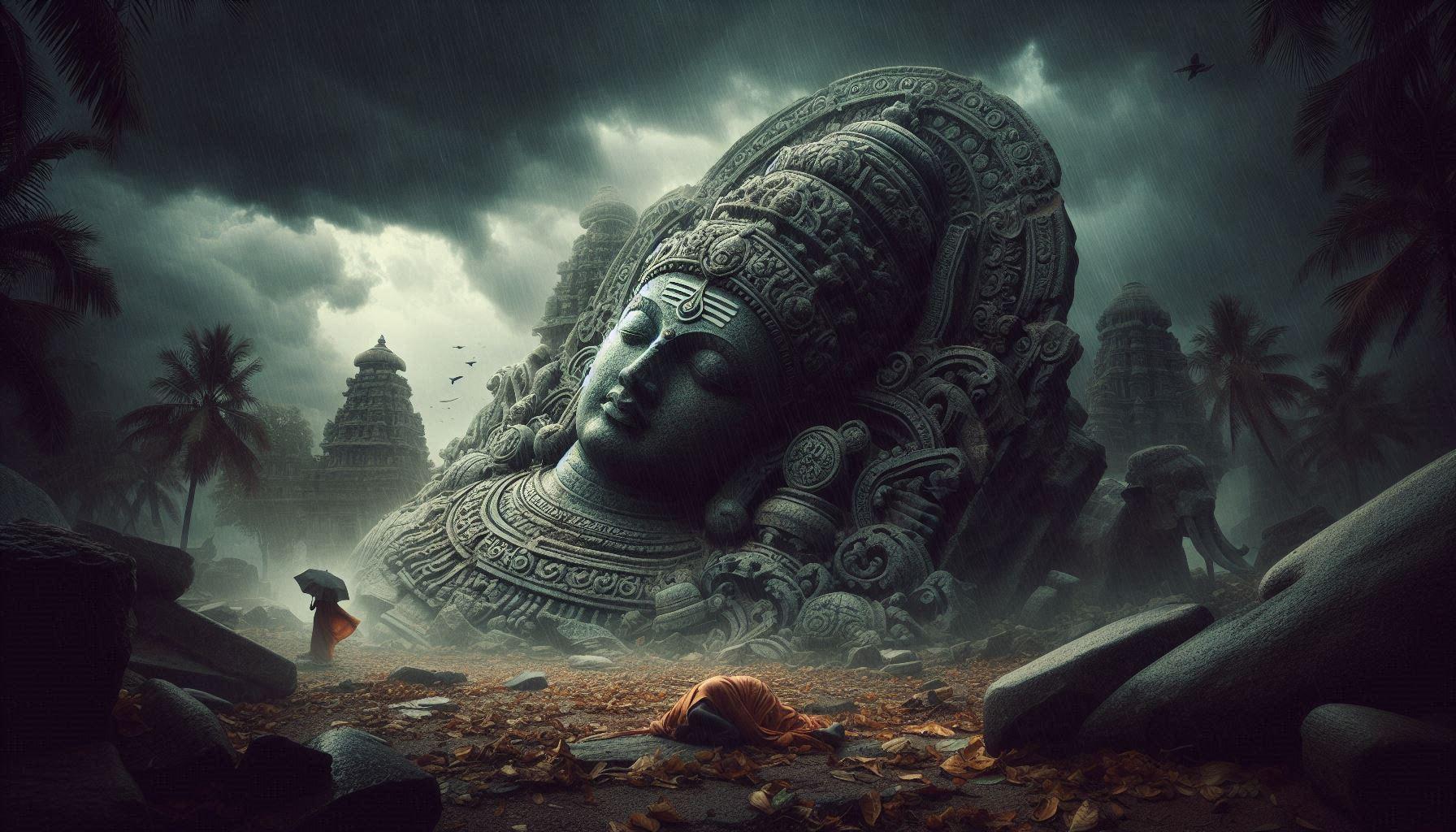 The Mystery of the Abandoned Vishnu Idol, A Divine Sign or a Historical Shift?